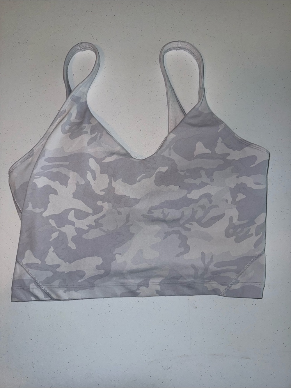 Light Gray Camo Seamless Bralette - Women